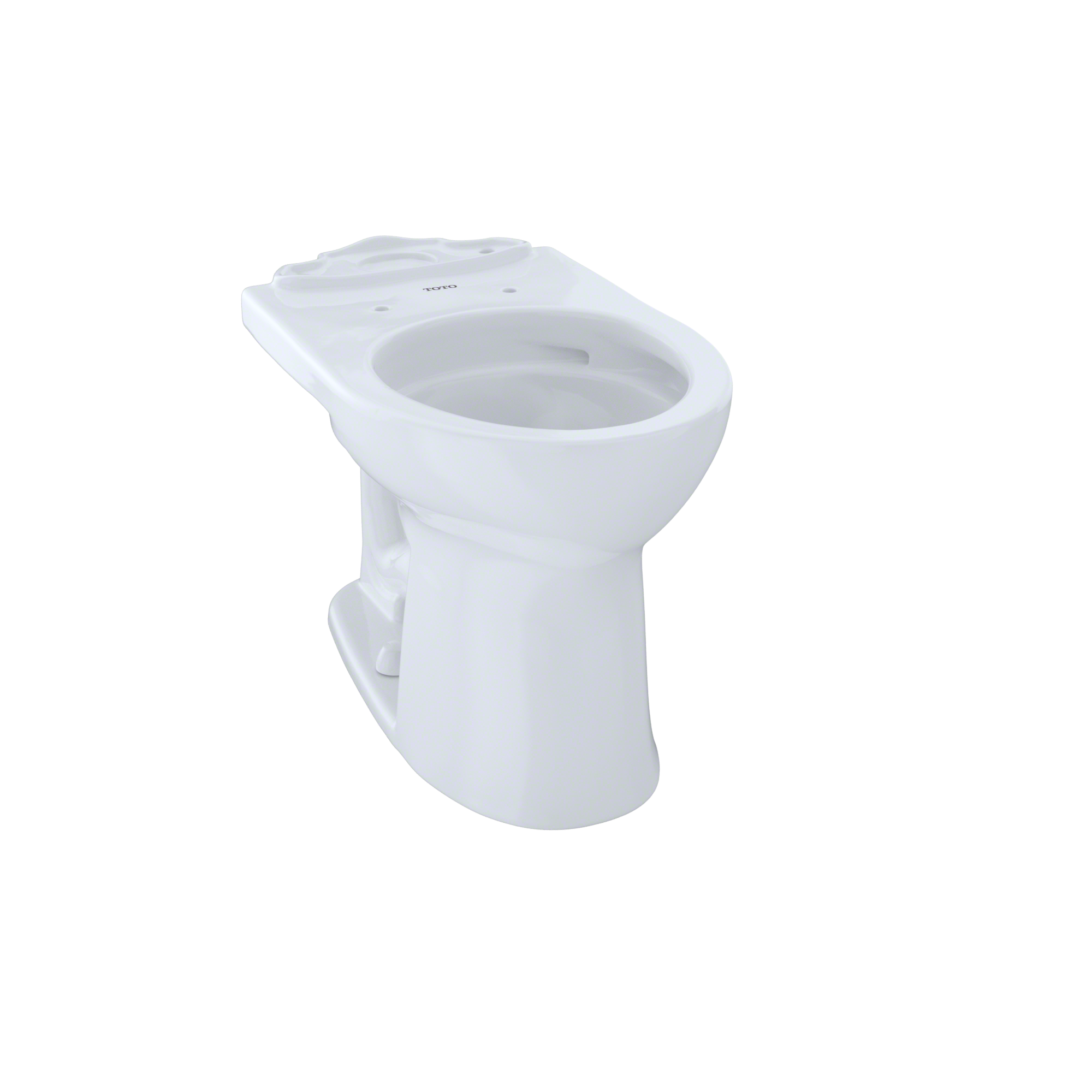 TOTO C453CUFG#01 Drake Ii Universal Height Round Toilet Bowl With Cefiontect - Cotton White