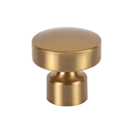 ATLAS A680-WB Lennox 1 1/4" Length Mushroom Knob - Warm Brass