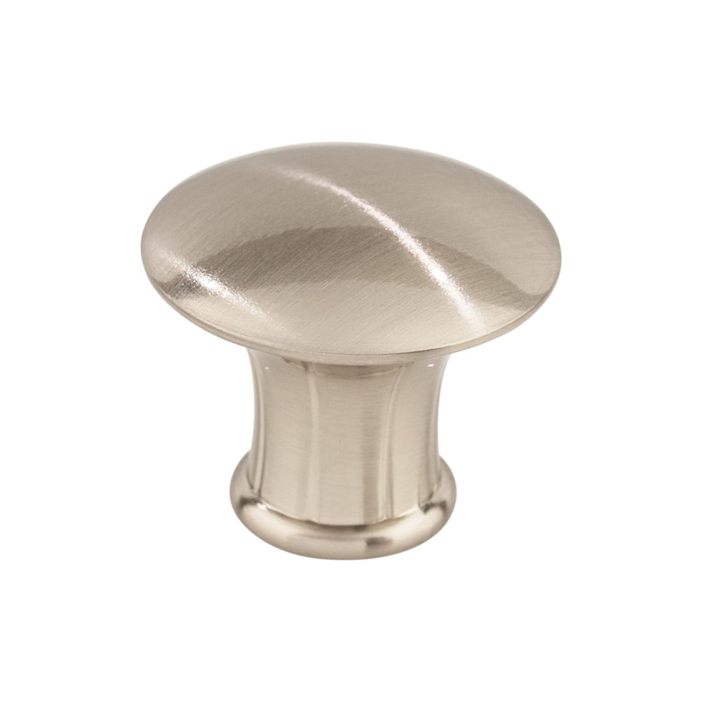 TOP KNOBS M1306 Lund 1 1/4" Diameter Round Knob - Brushed Satin Nickel