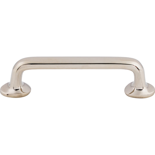 TOP KNOBS M1989 Aspen II Rounded 4" Center to Center Bar Pull - Polished Nickel