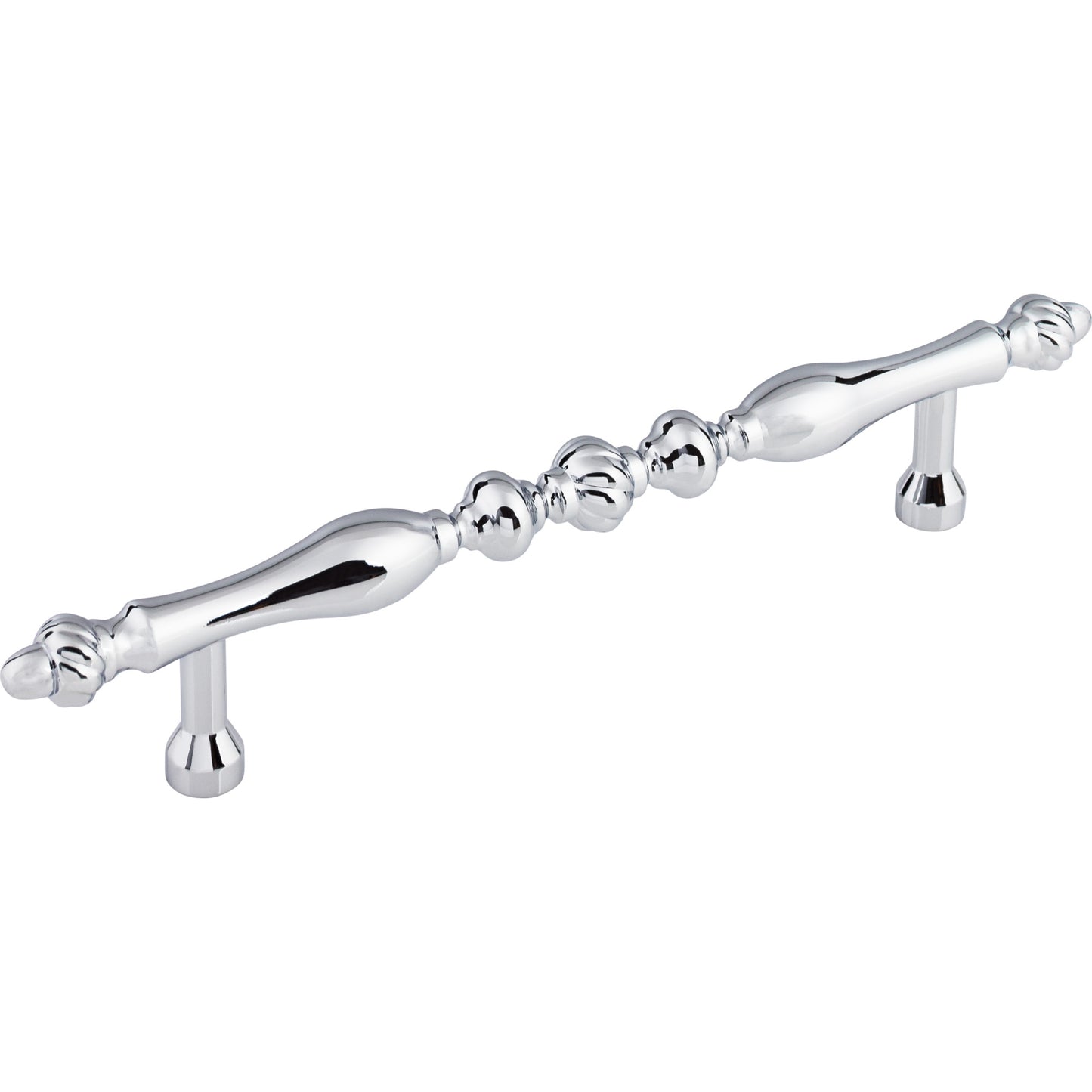 TOP KNOBS M806-7 Somerset Melon 7" Center to Center Bar Pull - Polished Chrome