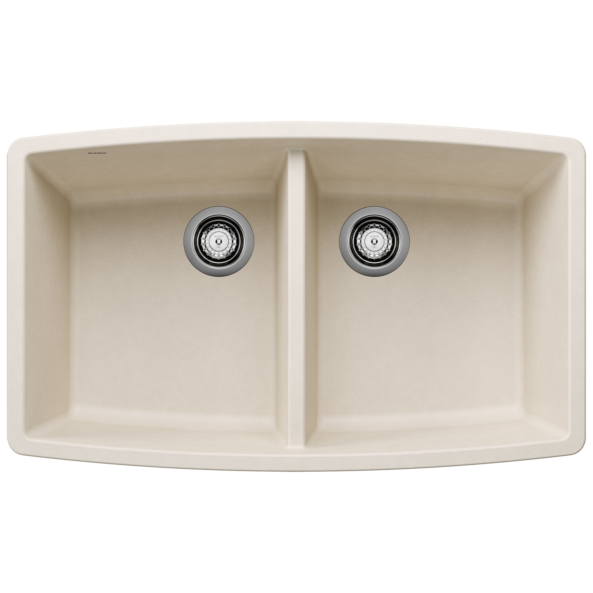 BLANCO 443086 Performa Performa SILGRANIT 33" 50/50 Double Bowl Undermount Kitchen Sink - Soft White in Soft White