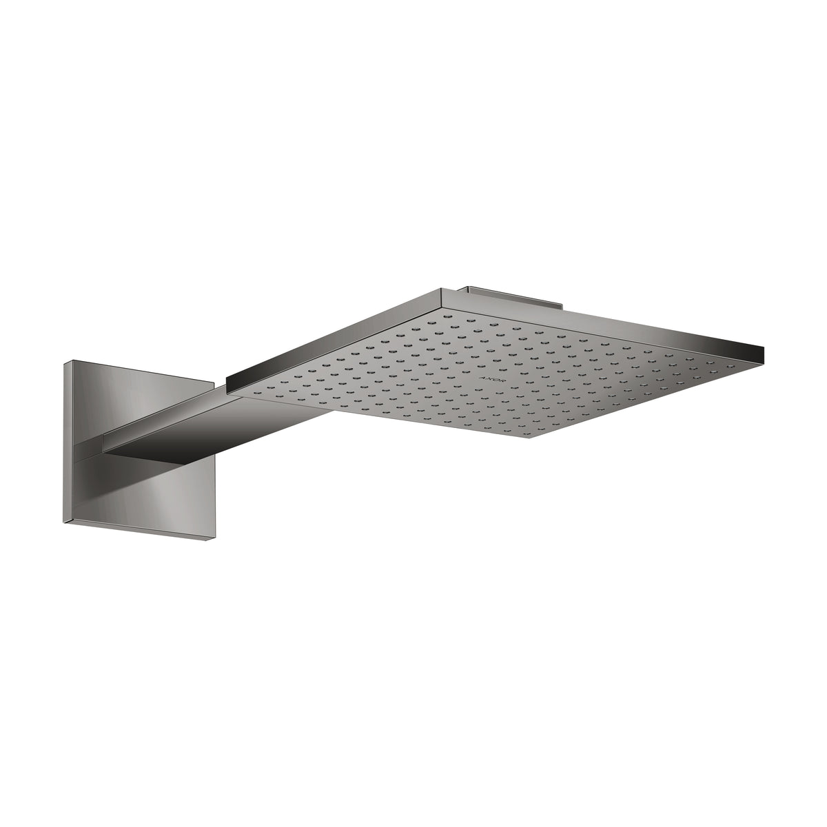 AXOR 35311331 ShowerSolutions Showerhead 250 Square 2- Jet with Showerarm Trim, 1.75 GPM - Polished Black Chrome