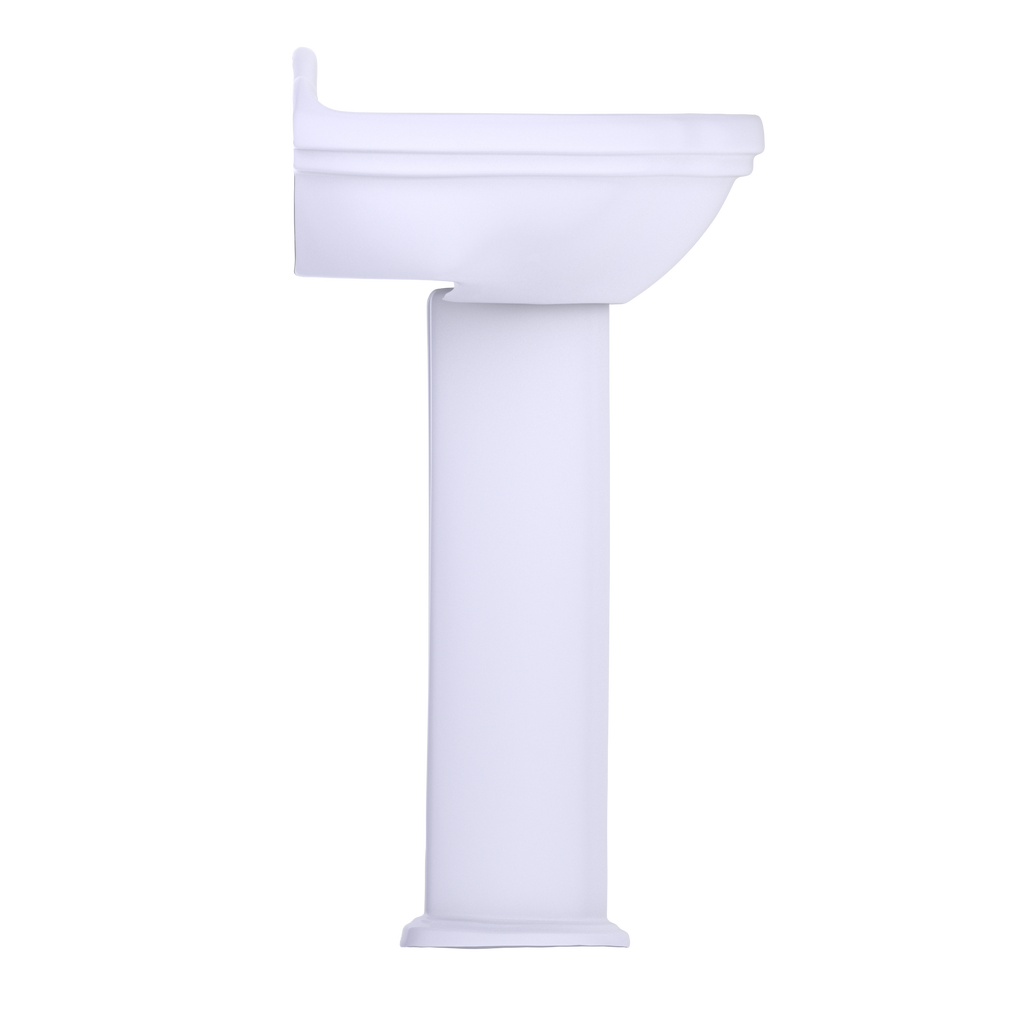 TOTO LPT754.8#01 Whitney Oval Pedestal Bathroom Sink for 8 Inch Center Faucets , Cotton White