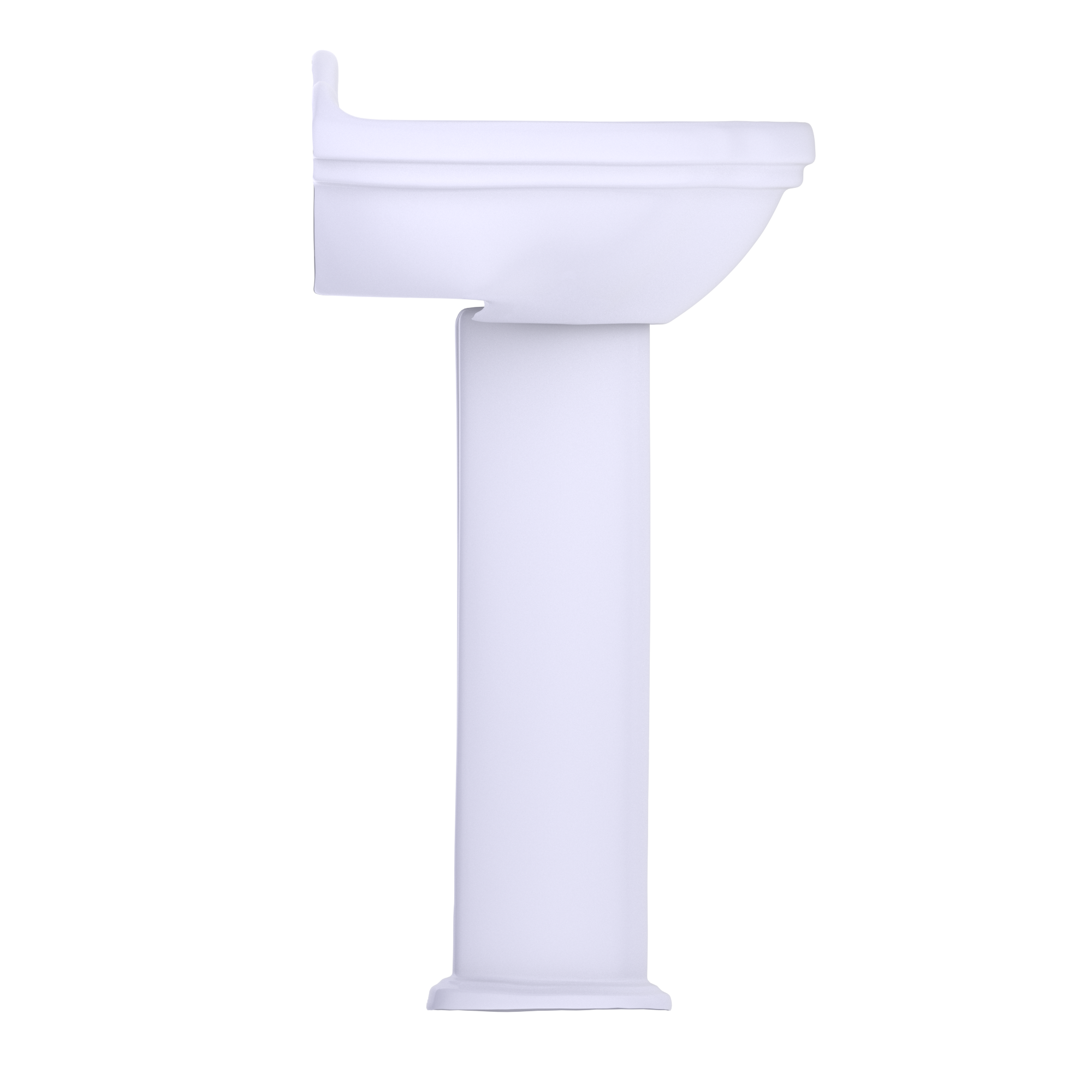 TOTO LPT754.8#01 Whitney Oval Pedestal Bathroom Sink for 8 Inch Center Faucets , Cotton White