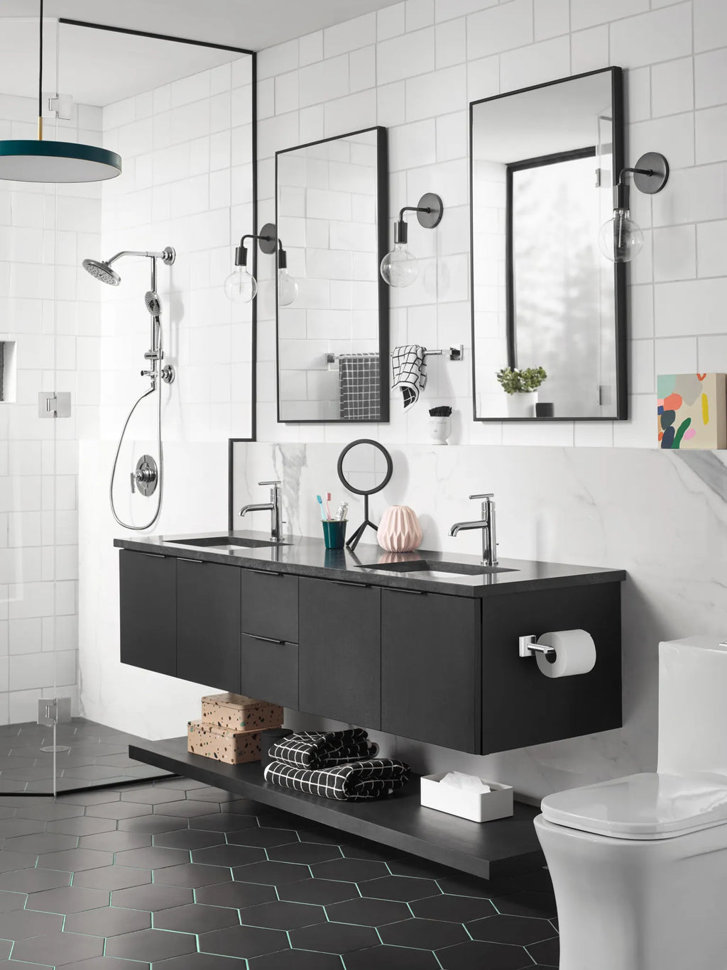 MOEN BP1824BL Triva  24" Towel Bar In Matte Black