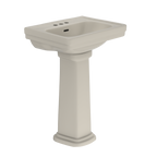 TOTO LPT532.4N#03 Promenade 24" X 19-1/4" Rectangular Pedestal Bathroom Sink For 4 Inch Center Faucets - Bone
