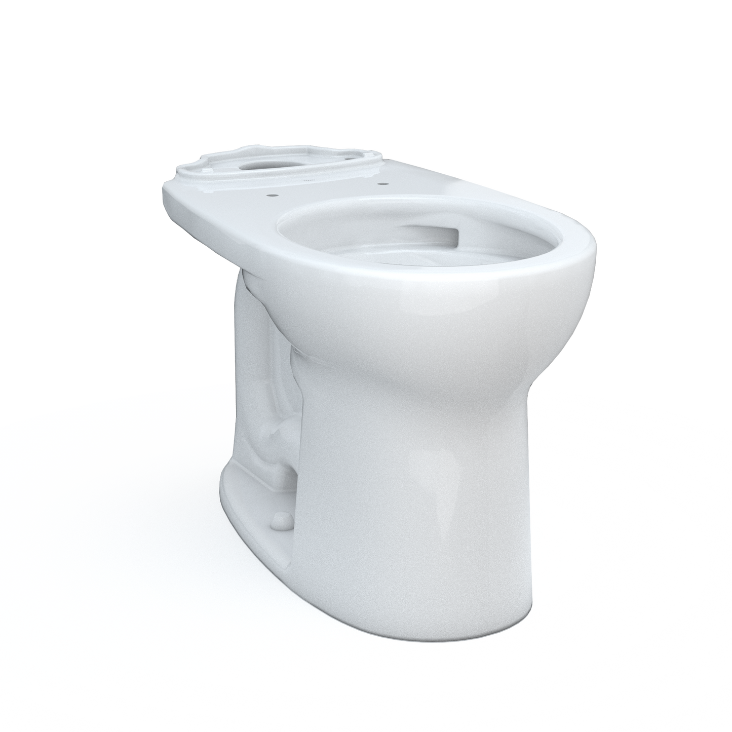 TOTO C775CEFG#01 Drake Round Tornado Flush Toilet Bowl With Cefiontect - Cotton White