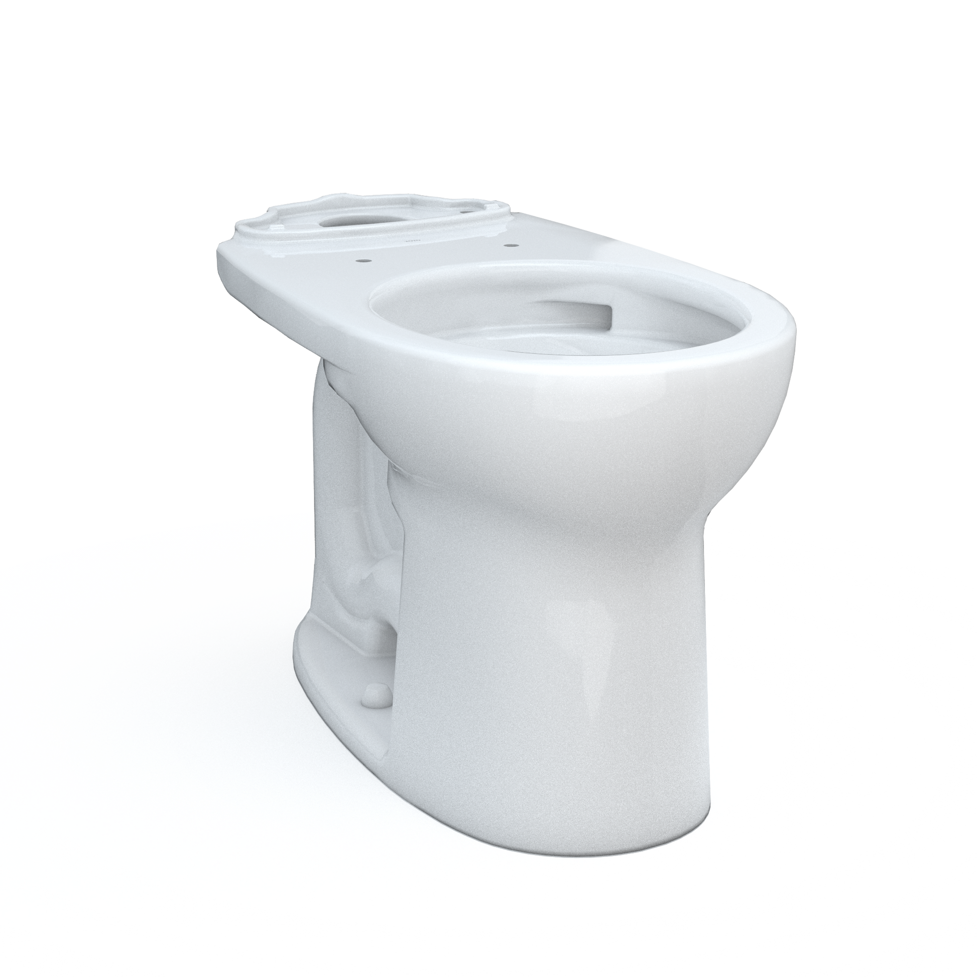 TOTO C775CEFG#01 Drake Round Tornado Flush Toilet Bowl With Cefiontect - Cotton White