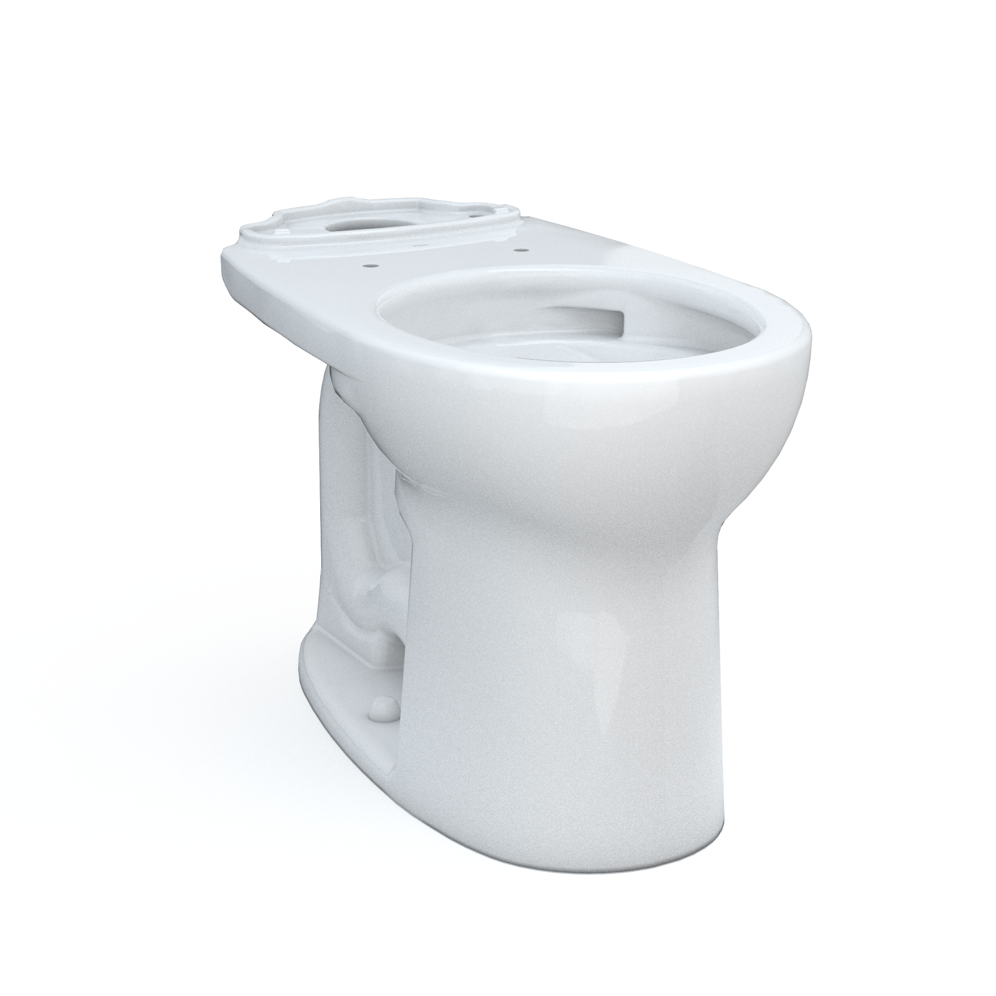 TOTO C775CEFG#01 Drake Round Tornado Flush Toilet Bowl With Cefiontect - Cotton White