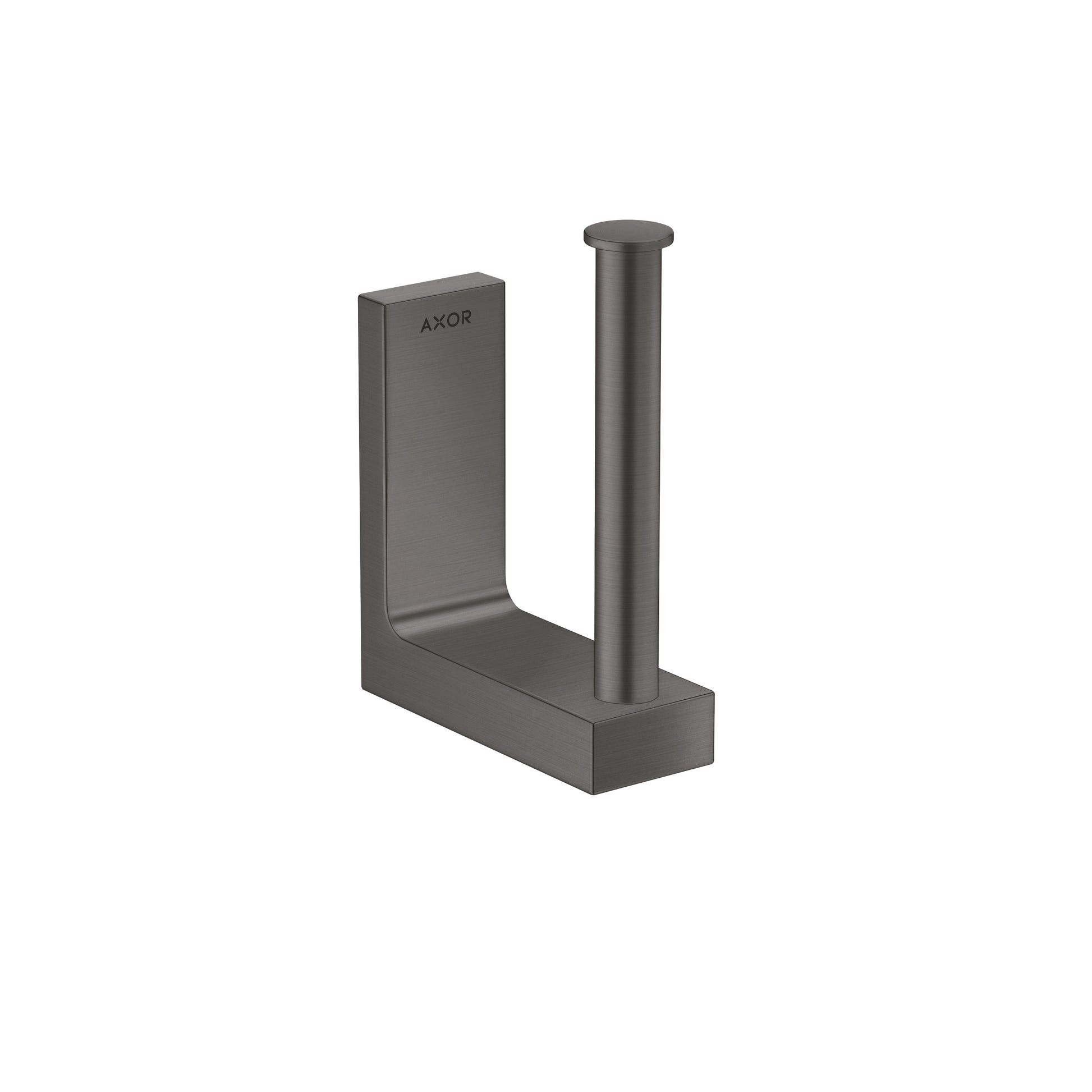 AXOR 42654340 Universal Rectangular Spare Roll Holder - Brushed Black Chrome