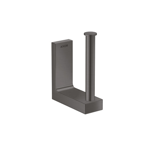 AXOR 42654340 Universal Rectangular Spare Roll Holder - Brushed Black Chrome