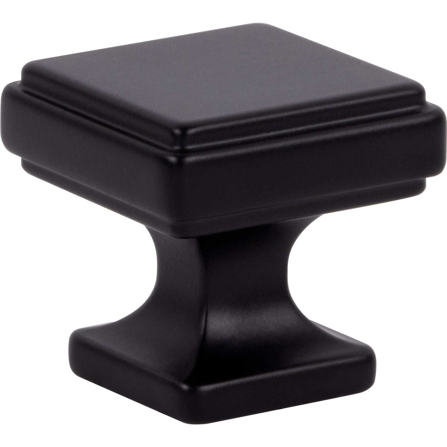 ATLAS A201-BL Kate 1 1/4" Length Square Knob - Matte Black