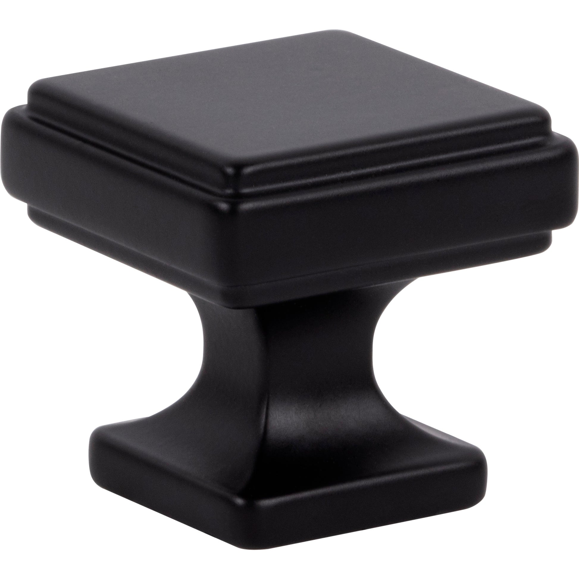 ATLAS A201-BL Kate 1 1/4" Length Square Knob - Matte Black