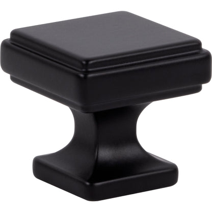 ATLAS A201-BL Kate 1 1/4" Length Square Knob - Matte Black
