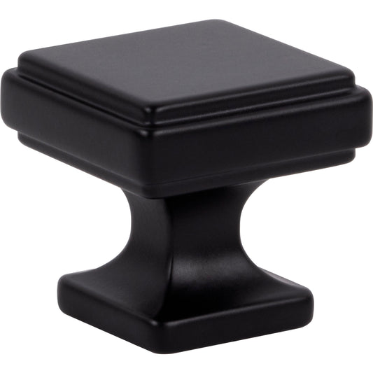 ATLAS A201-BL Kate 1 1/4" Length Square Knob - Matte Black