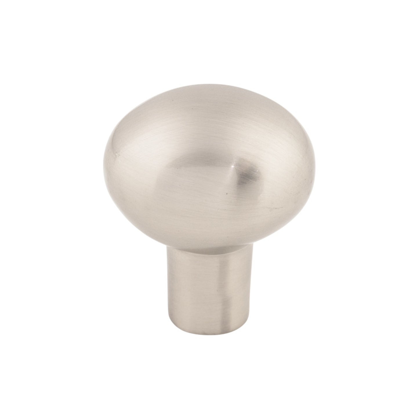 TOP KNOBS M2065 Aspen II Small Egg 1 3/16" Length Oval Knob - Brushed Satin Nickel