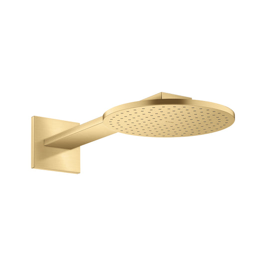 AXOR ShowerSolutions Showerhead 250 2- Jet with Showerarm Trim, 2.5 GPM in Brushed Gold Optic