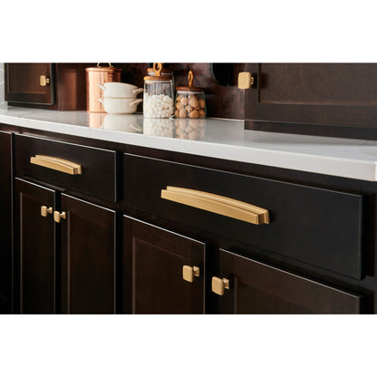 JEFFREY ALEXANDER 141SBZ Renzo 1-1/4" Diameter Square Knob - Satin Bronze