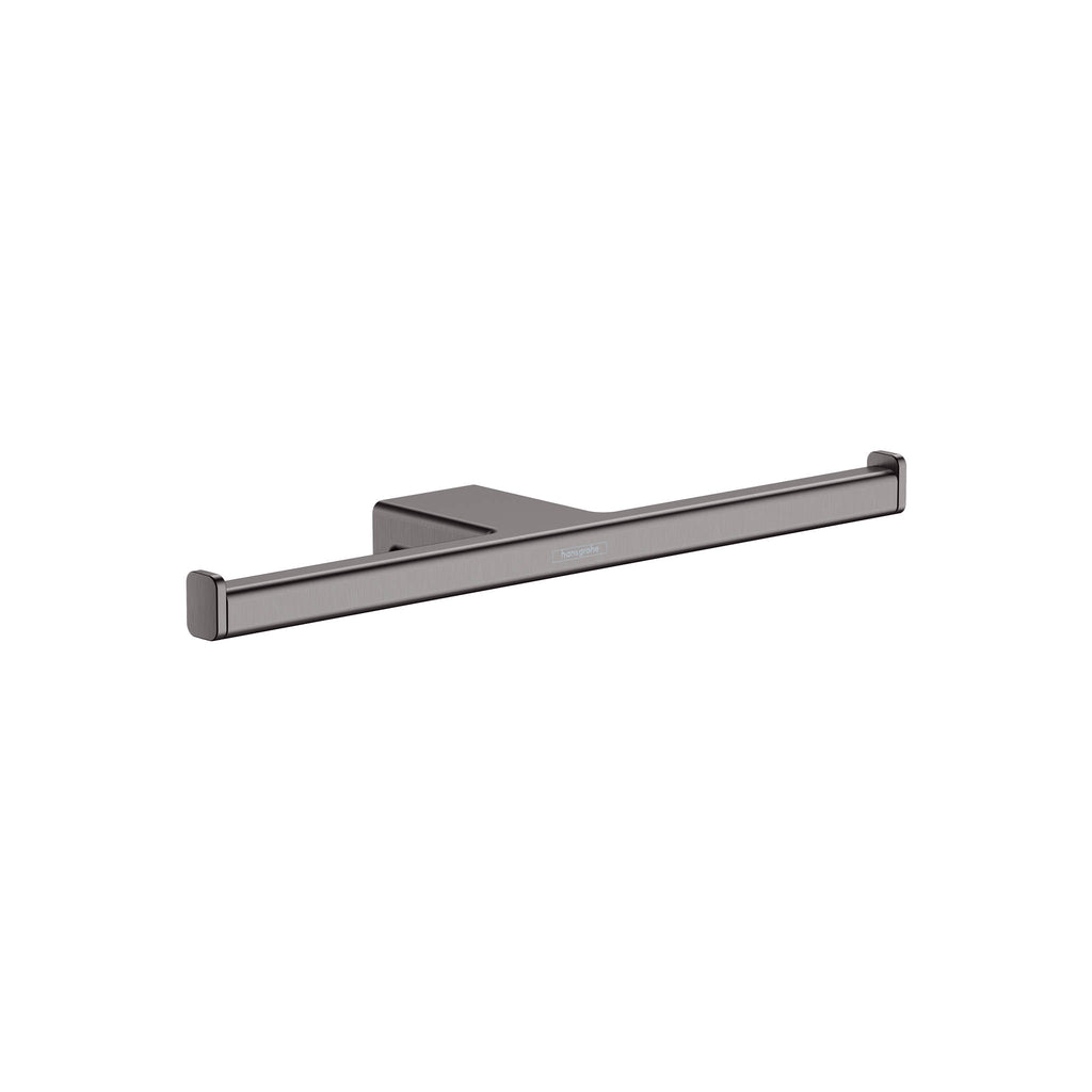 HANSGROHE 41748340 AddStoris Toilet Paper Holder - Brushed Black Chrome