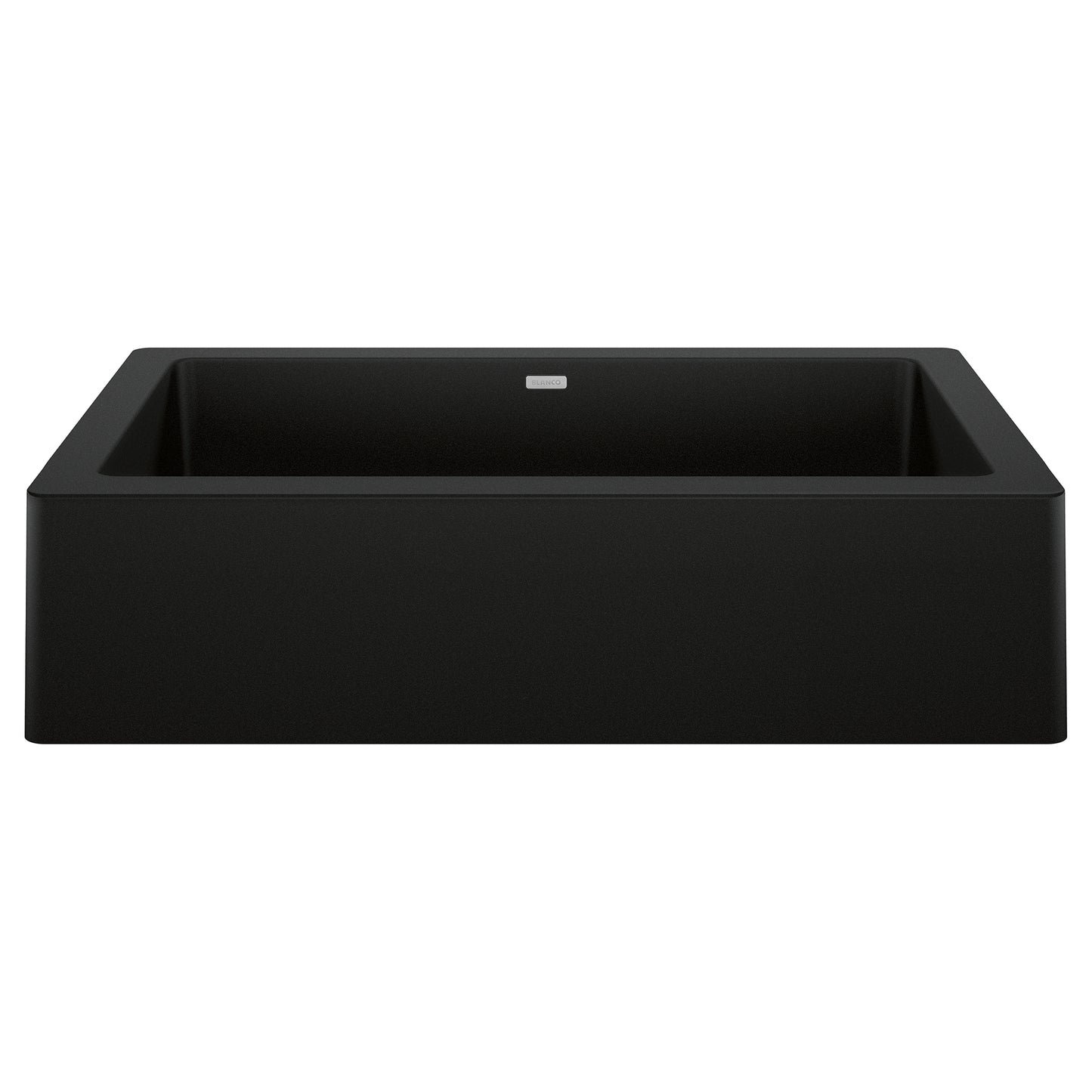 BLANCO 526545 Vintera Vintera SILGRANIT 30" Single Bowl Apron-Front Farmhouse Sink - Coal Black in Coal Black