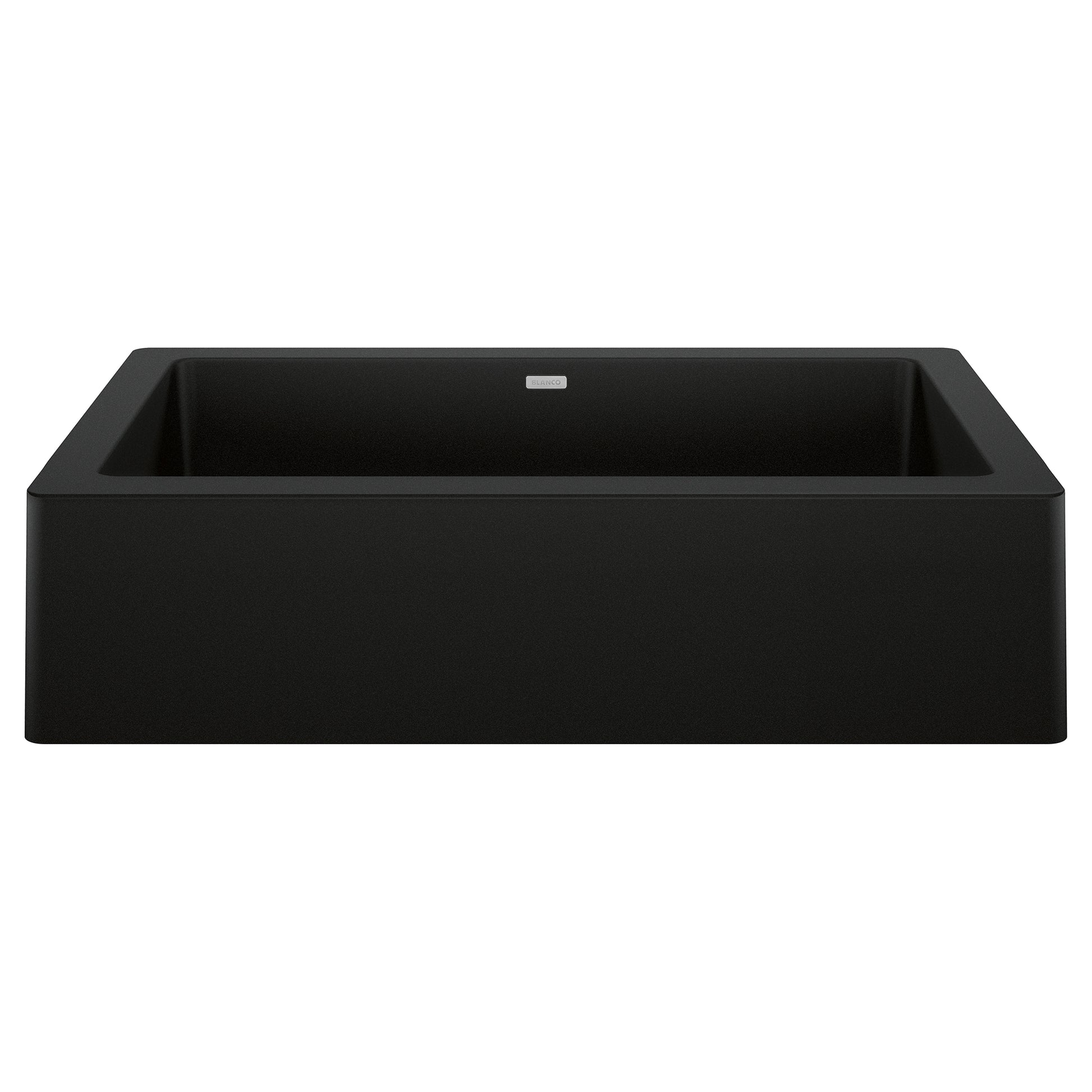 BLANCO 526545 Vintera Vintera SILGRANIT 30" Single Bowl Apron-Front Farmhouse Sink - Coal Black in Coal Black