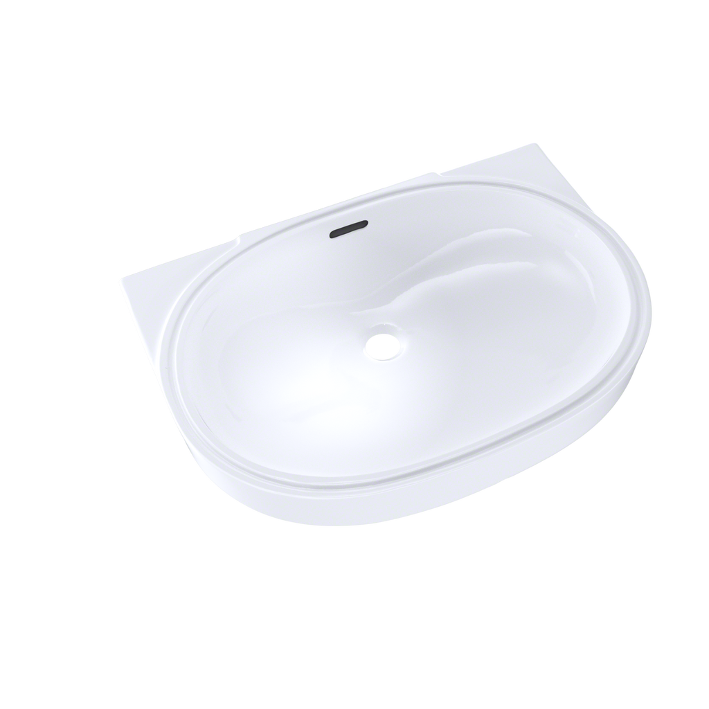 TOTO LT546G#01 Oval 19-11/16" X 13-3/4" Undermount Bathroom Sink With Cefiontect - Cotton White