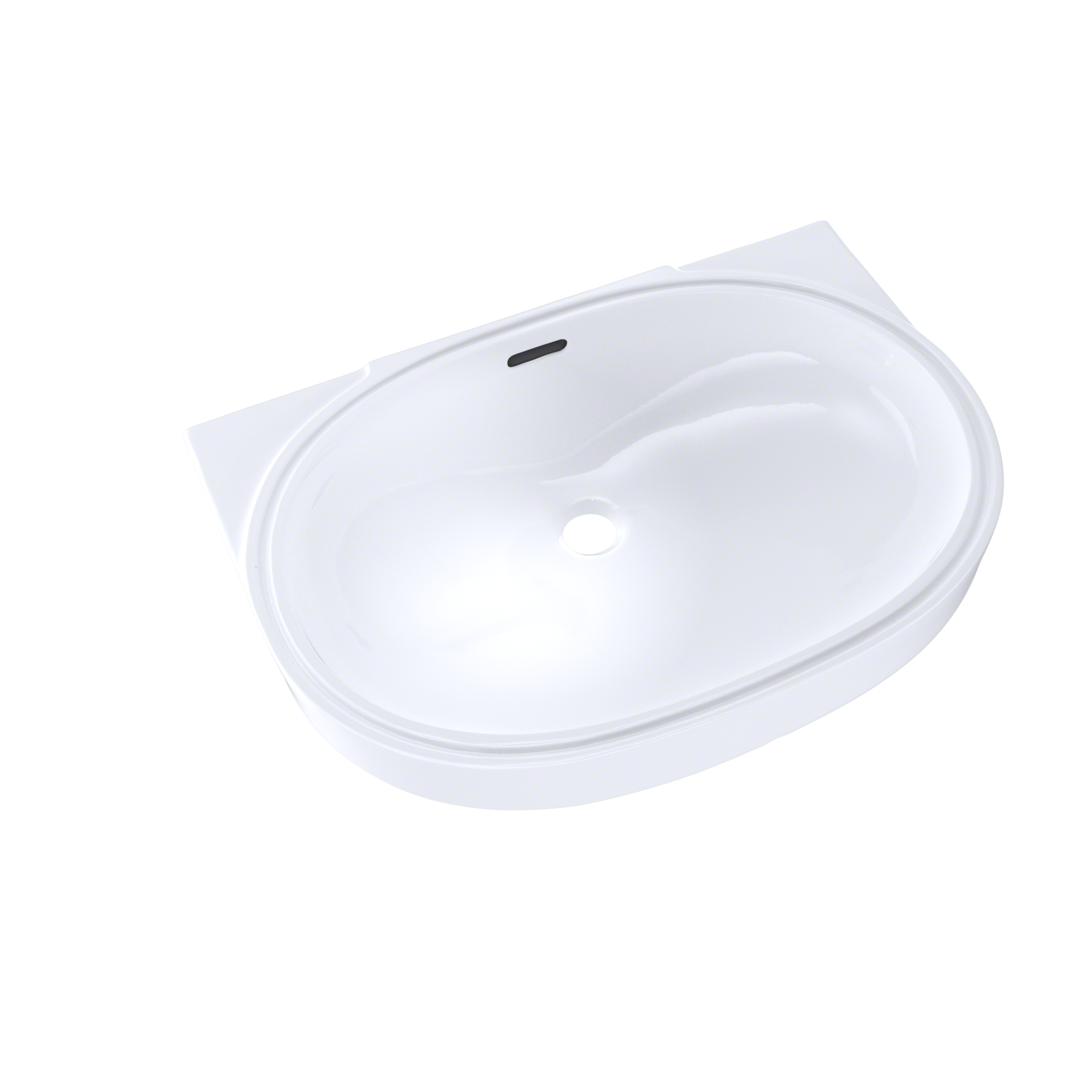 TOTO LT546G#01 Oval 19-11/16" X 13-3/4" Undermount Bathroom Sink With Cefiontect - Cotton White