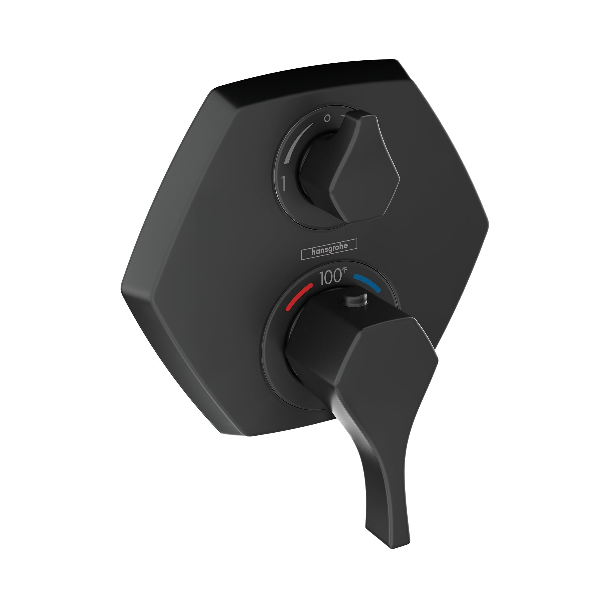 HANSGROHE 04820670 Locarno Thermostatic Trim with Volume Control and Diverter - Matte Black