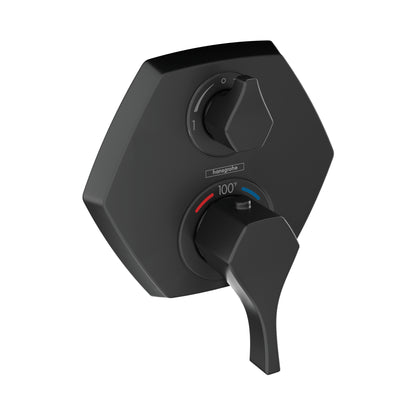 HANSGROHE 04820670 Locarno Thermostatic Trim with Volume Control and Diverter - Matte Black