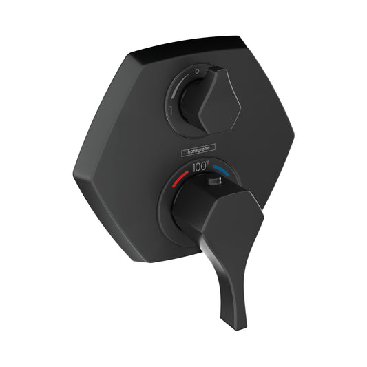 HANSGROHE 04820670 Locarno Thermostatic Trim with Volume Control and Diverter - Matte Black