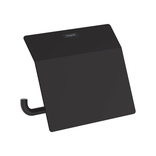 HANSGROHE 41753670 AddStoris Toilet Paper Holder with Cover - Matte Black