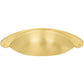 JEFFREY ALEXANDER 8233BG Lyon 3" Center-to-Center Cup/Bin Pull - Brushed Gold