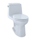 TOTO MS854114EG#01 Eco UltraMax One-Piece Elongated 1.28 GPF Toilet with CEFIONTECT , Cotton White