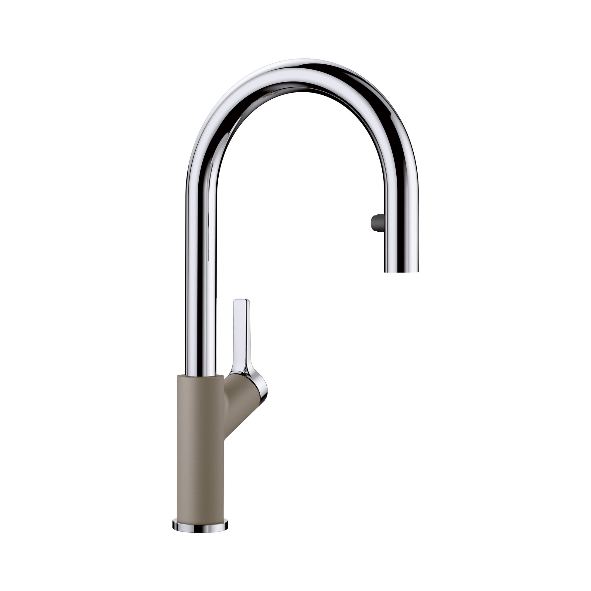 BLANCO 526397 Urbena Urbena Pull-Down Dual-Spray Kitchen Faucet - Chrome/Truffle in Chrome/Truffle