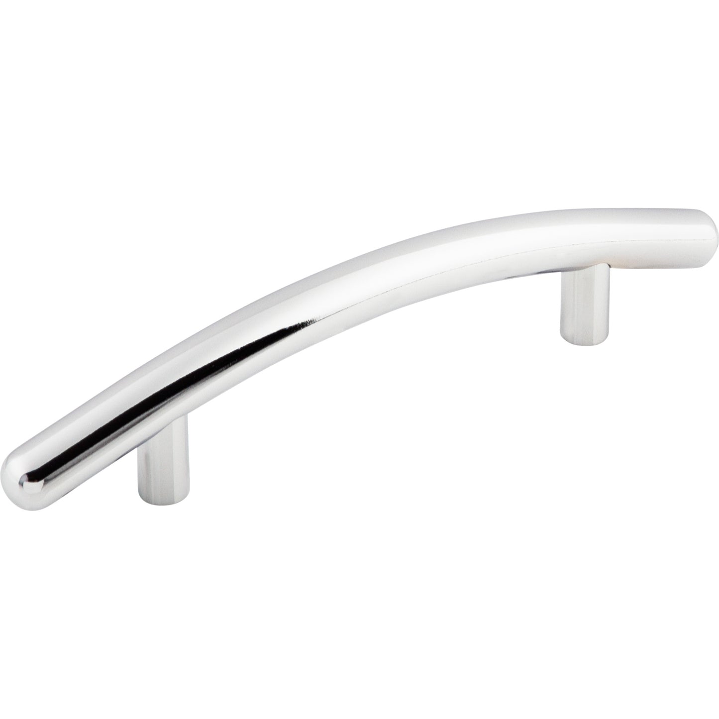 TOP KNOBS M533 Curved 3 3/4" Center to Center Bar Pull - Polished Chrome