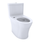 TOTO CST646CEMFGNAT40#01 Aquia IV One-Piece Elongated Dual Flush 1.28 and 0.9 GPF WASHLET+ and Auto Flush Ready Toilet with CEFIONTECT , Cotton White