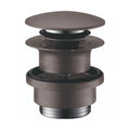 HANSGROHE 50100341  Push-Open Sink Drain - Brushed Black Chrome