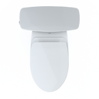 TOTO MS786124CEFG.10#01 Drake Transitional Two-Piece Elongated 1.28 Gpf Universal Height Tornado Flush  Toilet With 10 Inch Rough-In - Cotton White