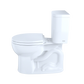 TOTO CST243EF#01 Entrada Two-Piece Round 1.28 GPF Universal Height Toilet , Cotton White