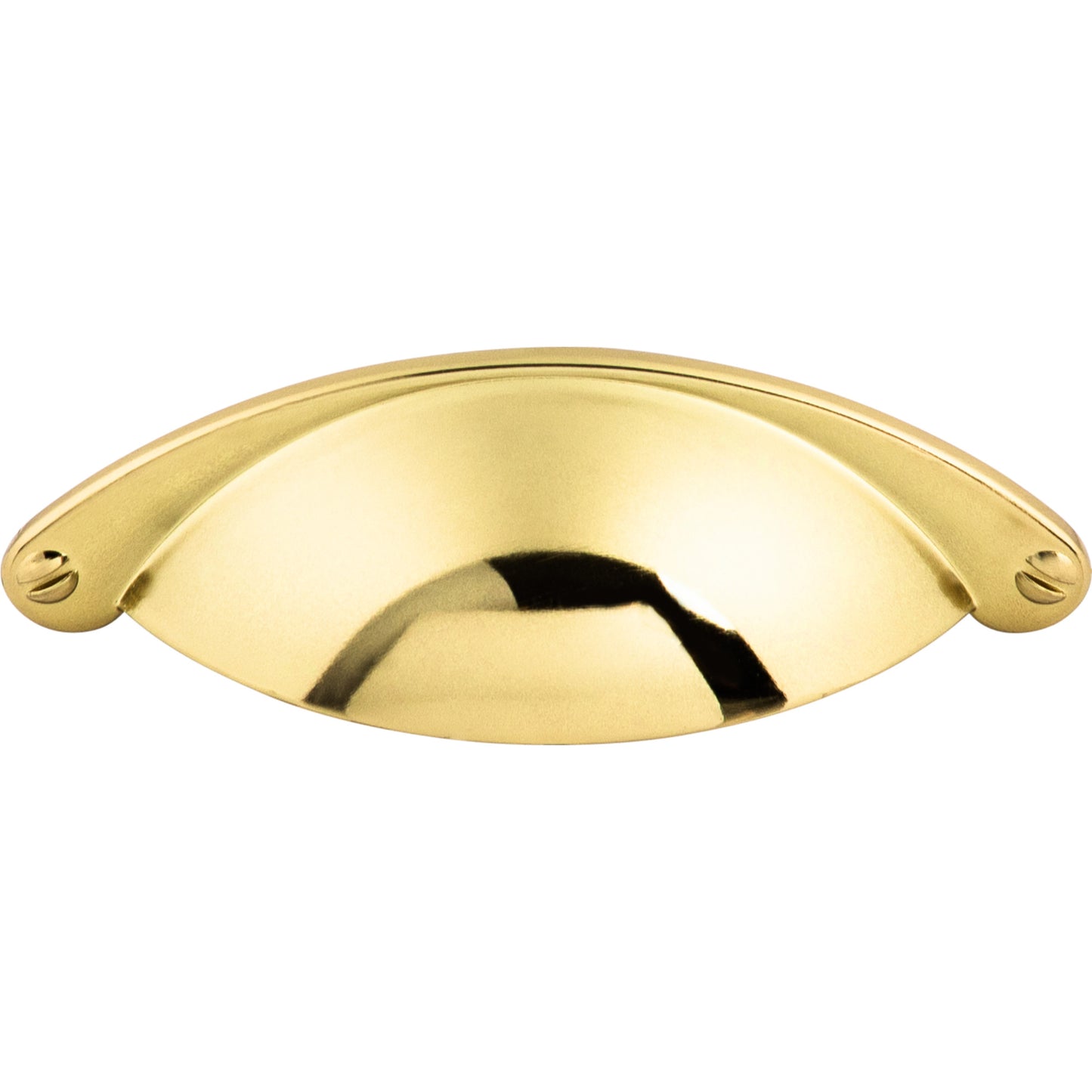 TOP KNOBS M398 Arendal 2 1/2" Center to Center Cup/Bin Pull - Polished Brass