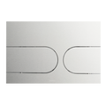 TOTO YT970#SS Dual Flush Round Push Button Plate For Select Duofit In-Wall Tank Unit - Stainless Steel