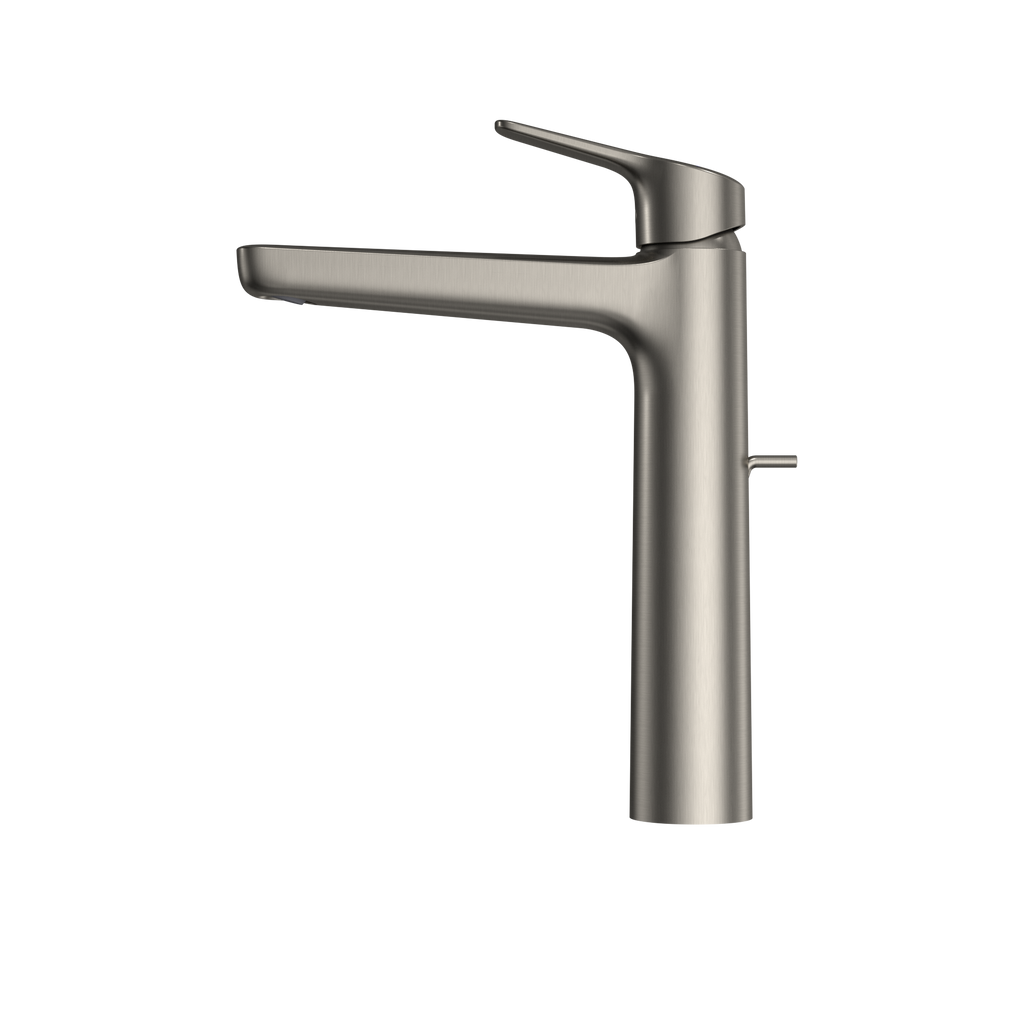 TOTO TLG03305U#BN Gs Series 1.2 Gpm Single Handle Bathroom Faucet For Vessel Sink With Comfort Glide Technology And Drain Assembly - Brushed Nickel