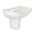 TOTO LHT241G#11 Supreme Oval Wall-Mount Bathroom Sink With Cefiontect And Shroud For Single Hole Faucets - Colonial White
