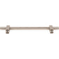 JEFFREY ALEXANDER 598-160SN Larkin Knurled Center 160 mm Center-to-Center Bar Pull - Satin Nickel