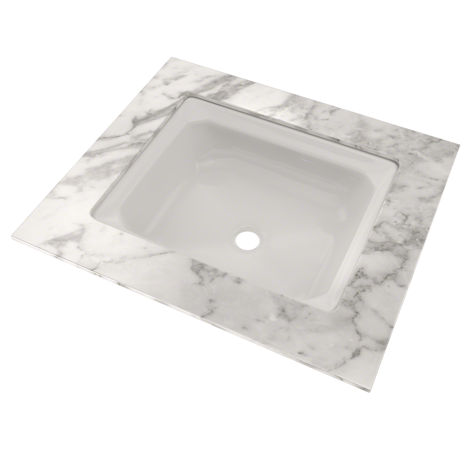 TOTO LT973G#11 Guinevere Rectangular Undermount Bathroom Sink With Cefiontect - Colonial White