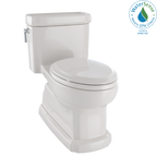 TOTO MS974224CEFG#12 Eco Guinevere Elongated 1.28 Gpf Universal Height Skirted Toilet With Cefiontect And Softclose Seat - Sedona Beige