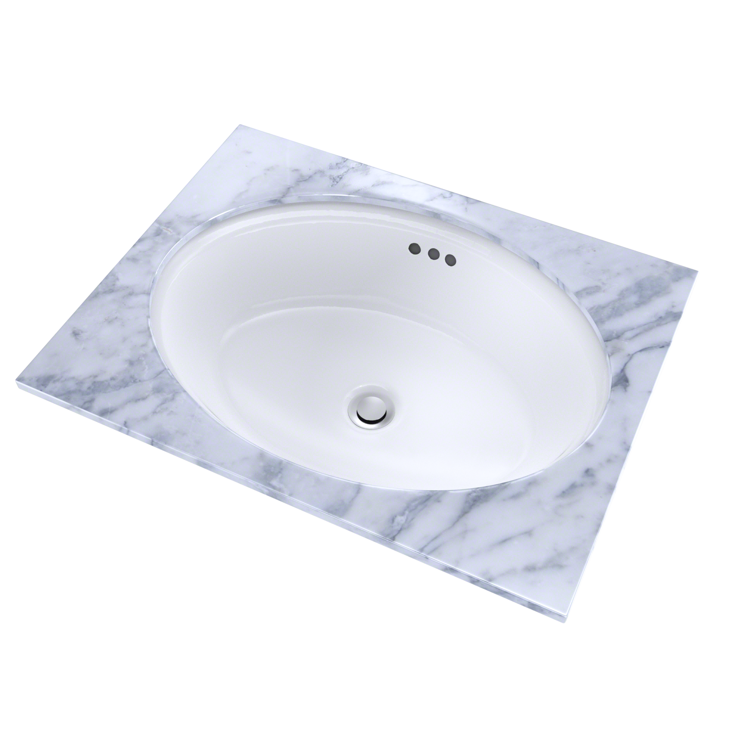 TOTO LT641#01 Dartmouth 18-3/4" x 13-3/4" Oval Undermount Bathroom Sink , Cotton White