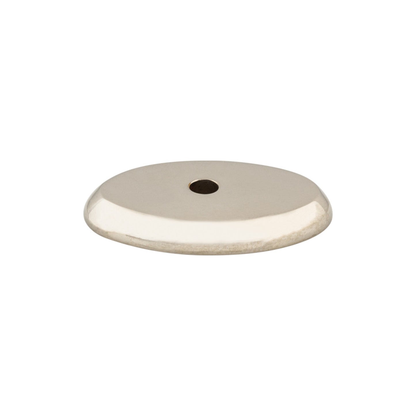 TOP KNOBS M2013 Aspen II Oval Knob Backplate - Polished Nickel