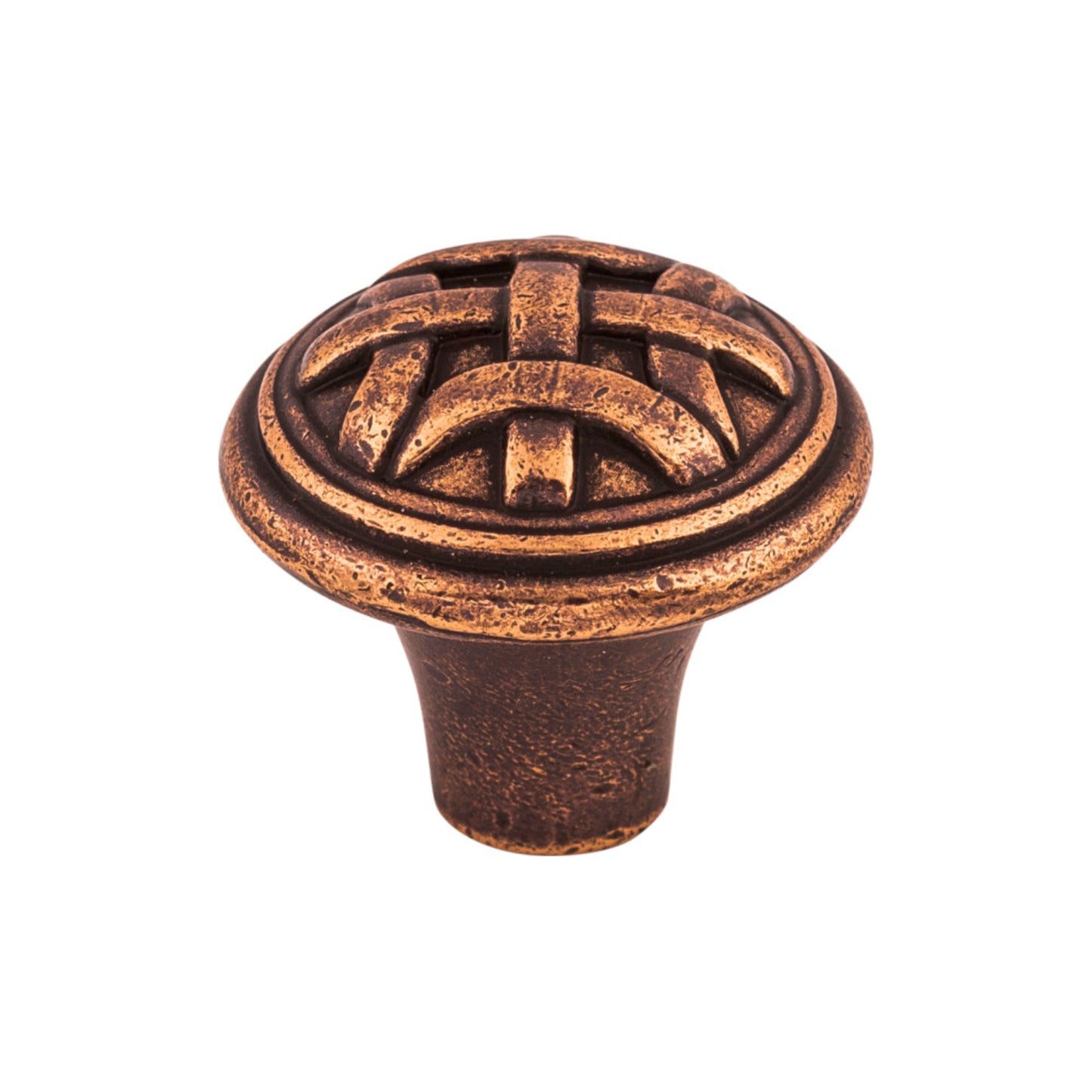 TOP KNOBS M225 Celtic 1" Diameter Round Knob - Old English Copper